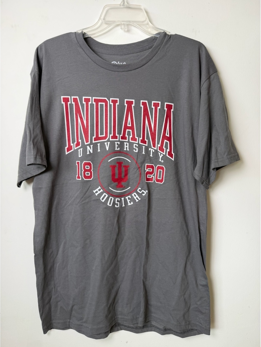 Blue 84 Indiana University Hoosiers T Shirt Gray men’s Large Nwt